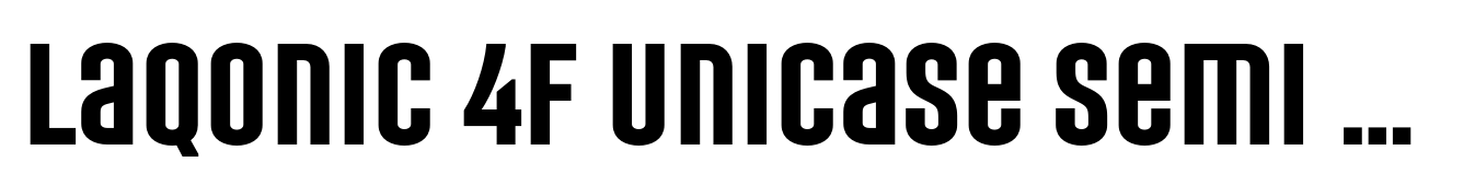 Laqonic 4F Unicase Semi Bold
